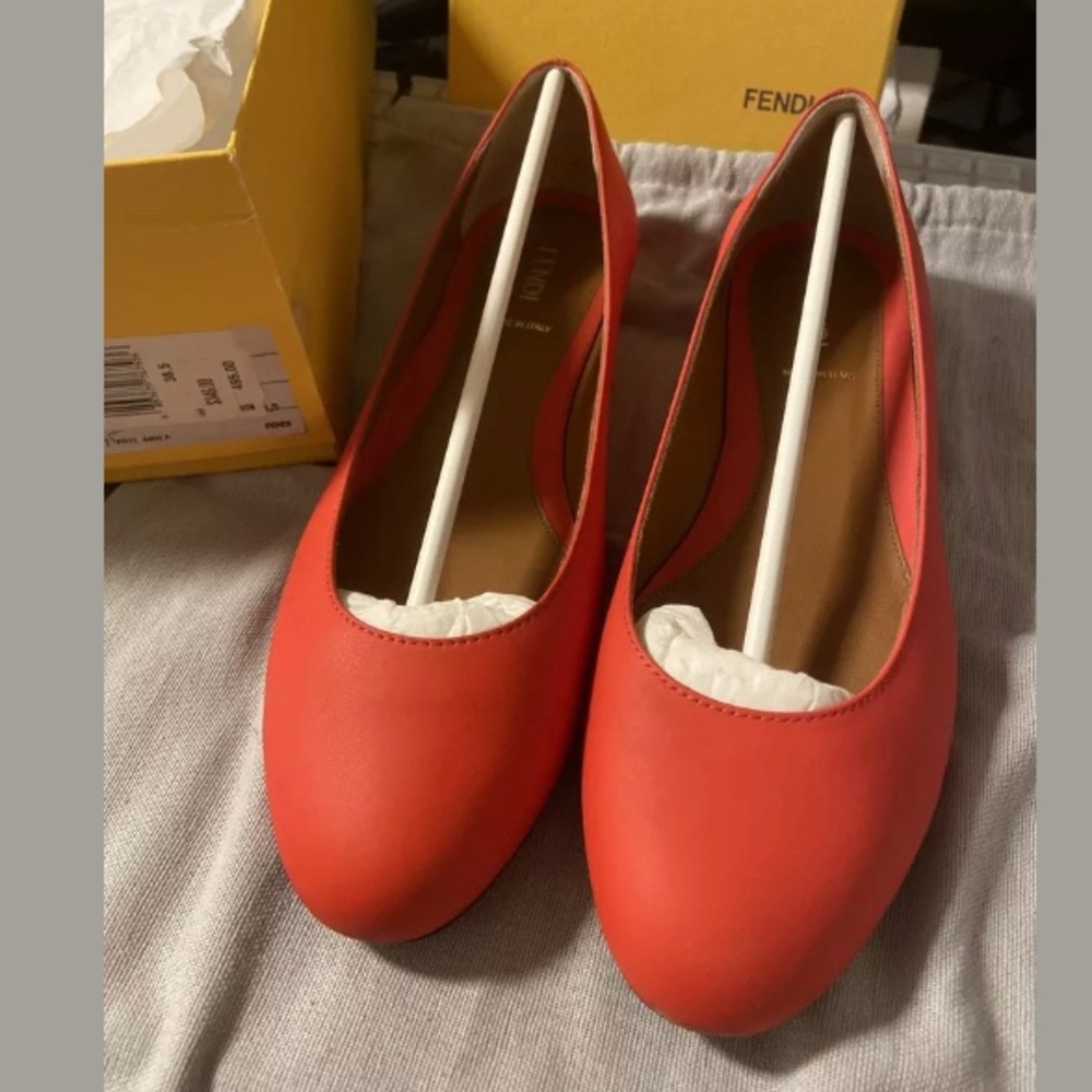 Fendi Ballet Flats - Made in Italy - Red